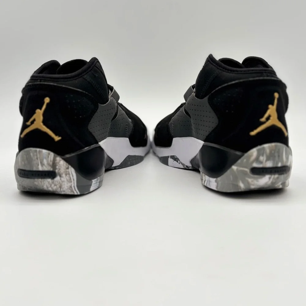 Jordan Zion‎ 2 Black Metallic Gold White Basketball Shoes DQ7688-001 Mens 8.5